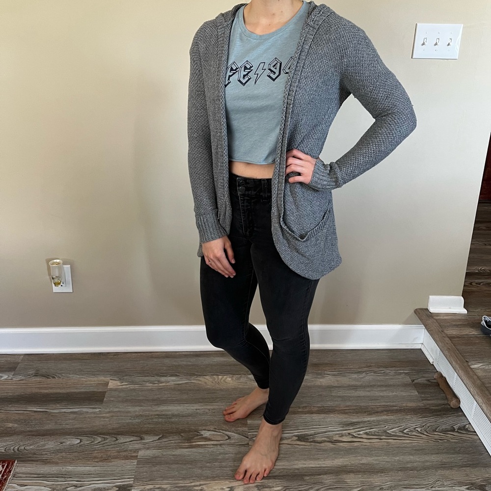 Grey cardigan